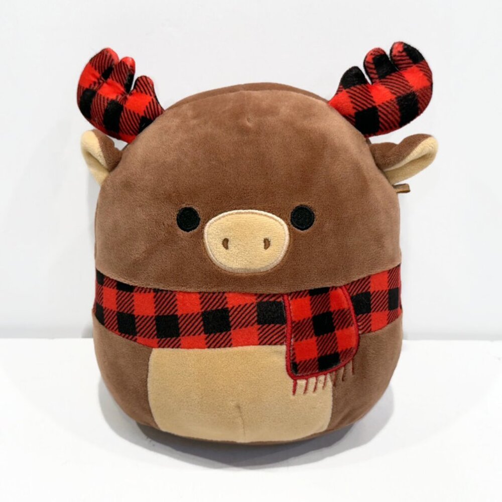 Squishmallows - Alfred the Moose, 7.5 Inch, Christmas Holiday 2022, Brown Moose